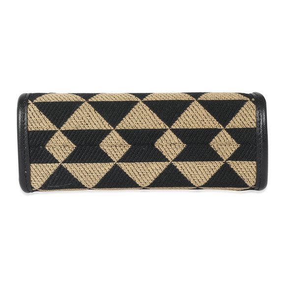 Prada Beige Black Jacquard Symbole Mini Bag - Picture 4 of 6